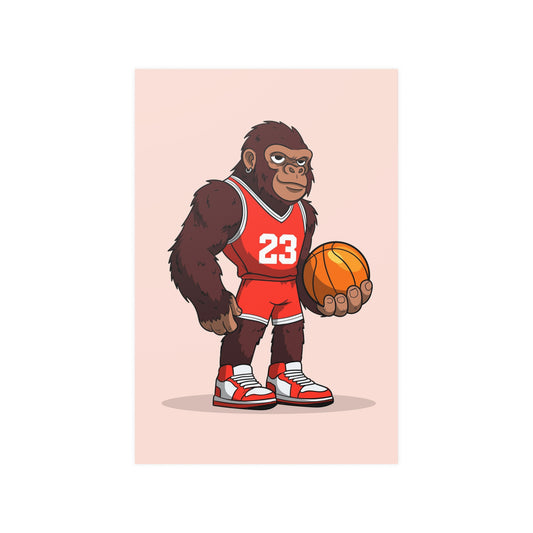 #23 Basketball Ape Vertical Poster